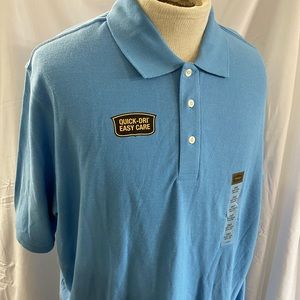 NWT Sz 2XLT Foundry Lichen Blue Heather Polo